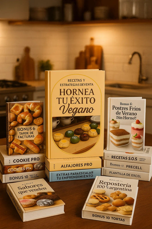 Hornea tu Éxito Vegano: RECETAS Y ESTRATEGIAS + 10 LIBROS DE REGALO