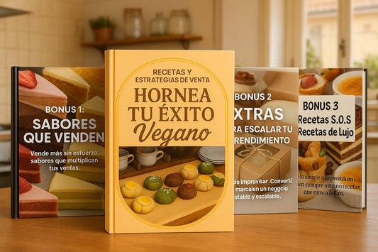 Hornea tu Éxito Vegano: RECETAS Y ESTRATEGIAS + 3 LIBROS DE REGALO